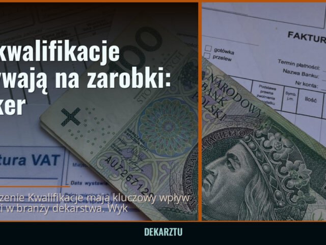 Jak kwalifikacje wpływają na zarobki dekarza