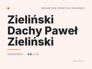 Zieliński Dachy Paweł Zieliński
