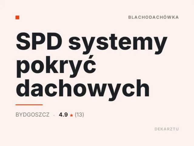 SPD systemy pokryć dachowych