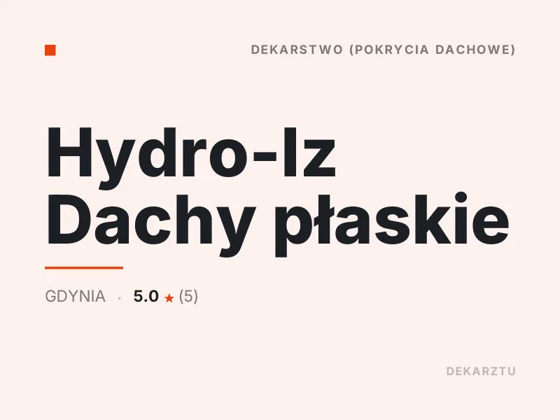 Hydro-Iz Dachy płaskie Gdynia