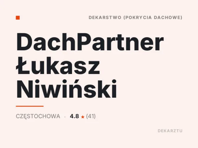 DachPartner Łukasz Niwiński