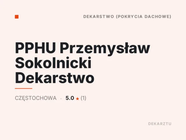 PPHU Przemysław Sokolnicki Dekarstwo