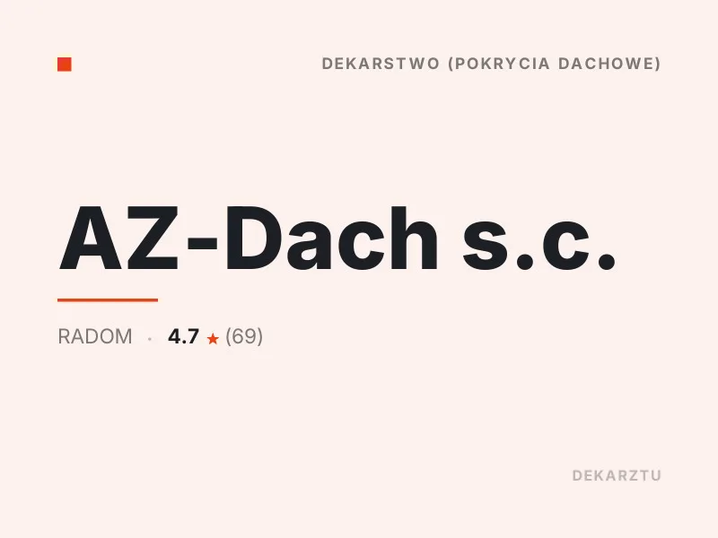 AZ-Dach s.c. Dachy drewniane Radom