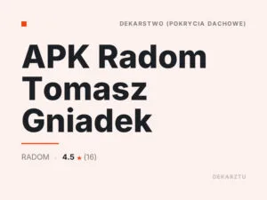 APK Radom Tomasz Gniadek