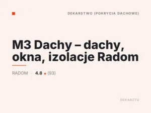 M3 Dachy – dachy, okna, izolacje Radom