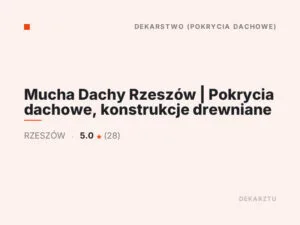 Mucha Dachy Rzeszów | Pokrycia dachowe, konstrukcje drewniane