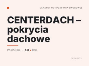 CENTERDACH – pokrycia dachowe