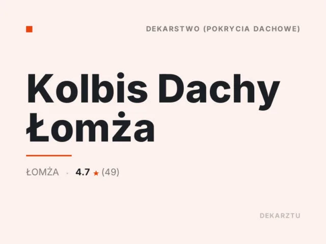 Kolbis Dachy Łomża