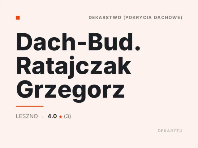 Dach-Bud. Ratajczak Grzegorz