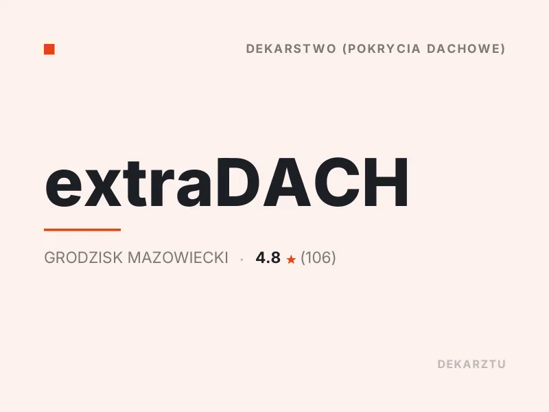 extraDACH Blacha trapezowa Grodzisk Mazowiecki