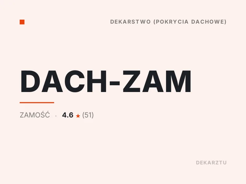 DACH-ZAM dekarstwo Zamość