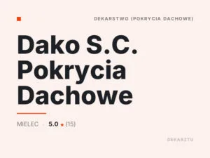 Dako S.C. Pokrycia Dachowe