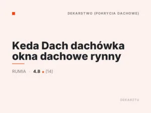 Keda Dach dachówka okna dachowe rynny