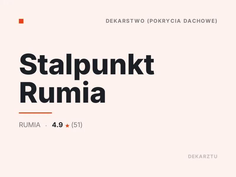 Stalpunkt Rumia czyszczenie i odgrzybianie dachu Rumia