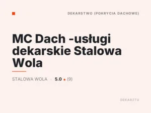 MC Dach -usługi dekarskie Stalowa Wola