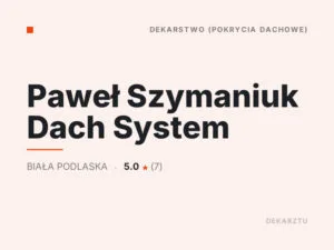 Paweł Szymaniuk Dach System