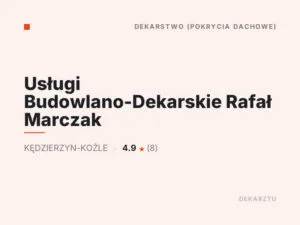 Usługi Budowlano-Dekarskie Rafał Marczak
