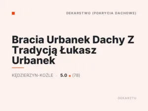 Bracia Urbanek Dachy Z Tradycją Łukasz Urbanek