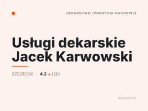 Usługi dekarskie Jacek Karwowski