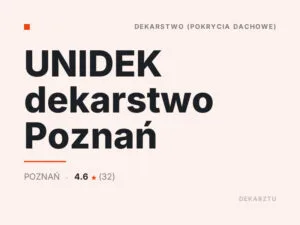 UNIDEK dekarstwo Poznań