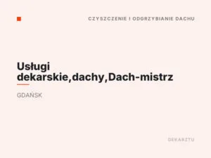 Usługi dekarskie,dachy,Dach-mistrz
