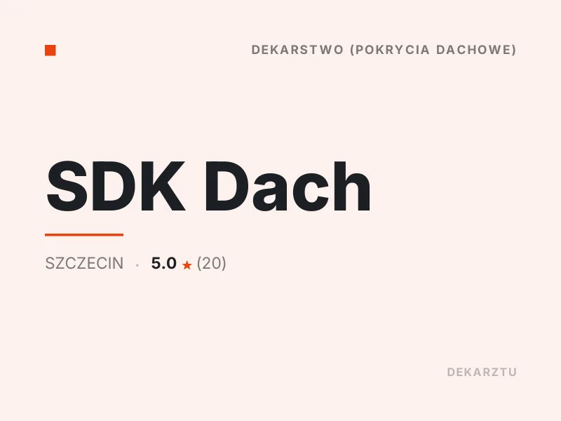 SDK Dach dekarstwo Szczecin