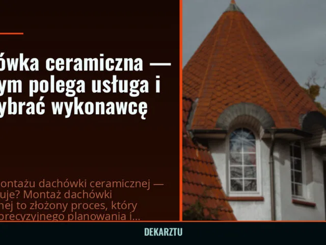 Dachówka ceramiczna — na czym polega usługa i jak wybrać wykonawcę — DekarzTU