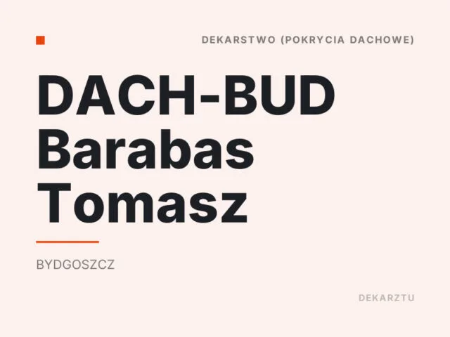 DACH-BUD Barabas Tomasz
