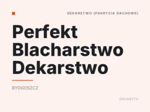 Perfekt Blacharstwo Dekarstwo