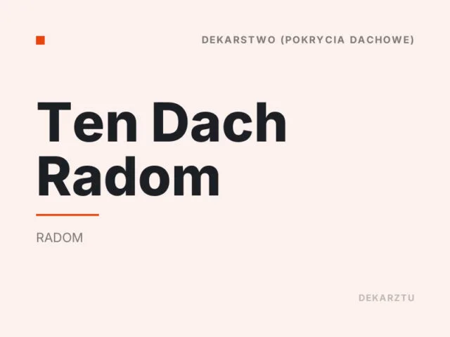Ten Dach Radom
