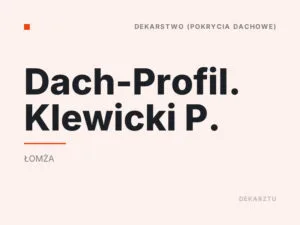 Dach-Profil. Klewicki P.