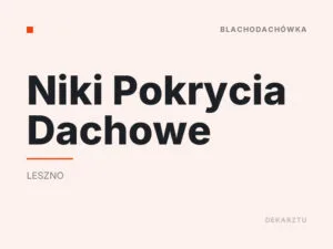 Niki Pokrycia Dachowe