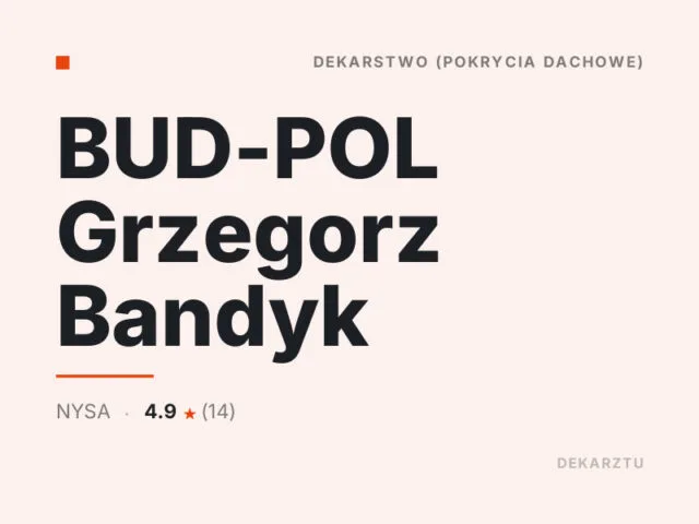 BUD-POL Grzegorz Bandyk