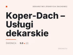 Koper-Dach – Usługi dekarskie