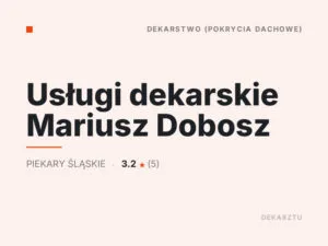 Usługi dekarskie Mariusz Dobosz