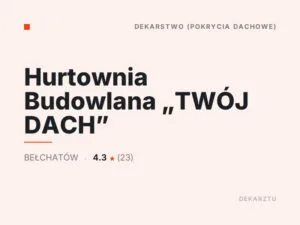 Hurtownia Budowlana „TWÓJ DACH”