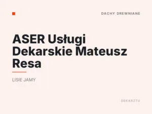 ASER Usługi Dekarskie Mateusz Resa