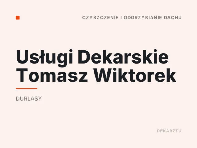 Usługi Dekarskie Tomasz Wiktorek