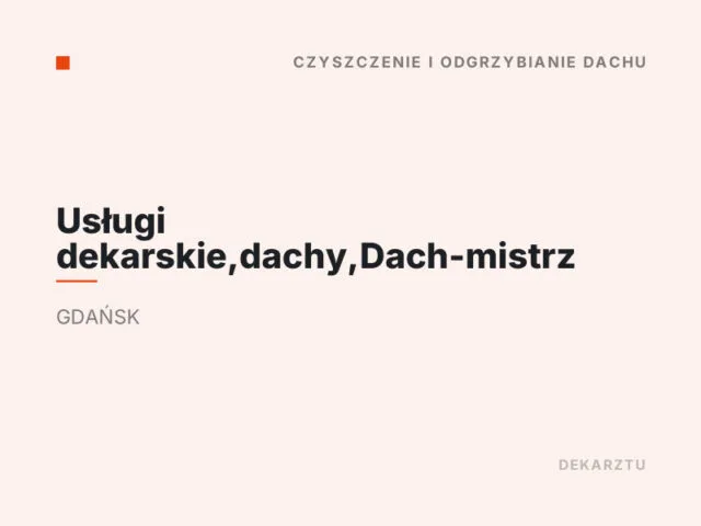 Usługi dekarskie,dachy,Dach-mistrz