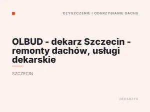 OLBUD – dekarz Szczecin – remonty dachów, usługi dekarskie